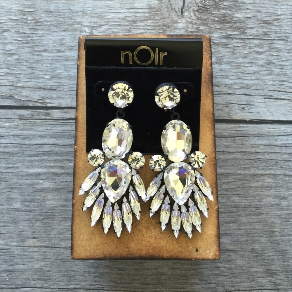 Noir Crystal Earrings
